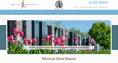 Desktop Screenshot of jameslongmasons.co.uk