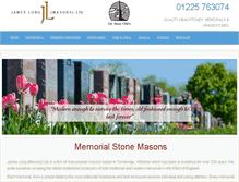 Tablet Screenshot of jameslongmasons.co.uk